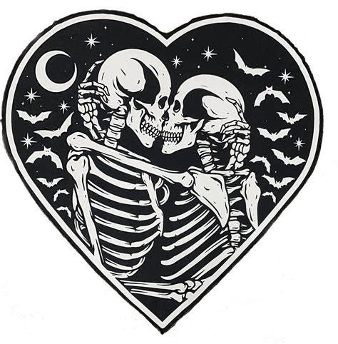 Skeleton Lovers Heart Beach Towel All Bat Bats Skeleton Tattoos