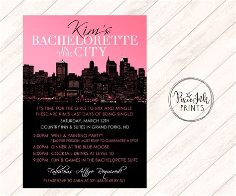 A Personal Favorite From My Etsy Shop Null Bachelorette Invitations Bachelorette Party