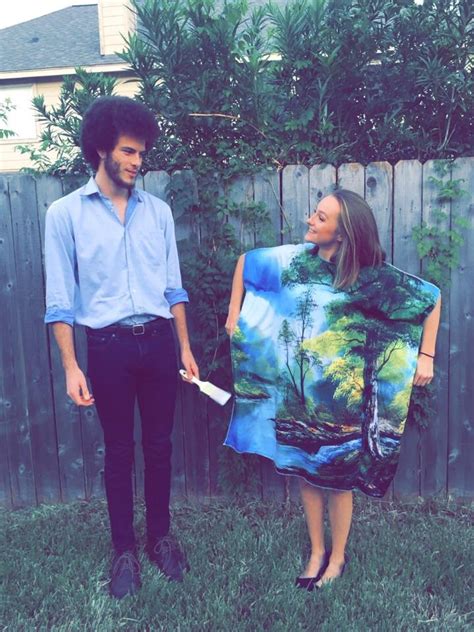 How To Make Your Own Bob Ross Costume For Halloween Twoinchbrush