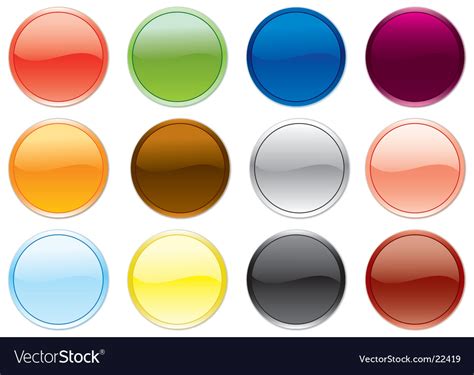 Free Colored Buttons Royalty Free Vector Image