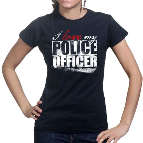 Ladies I Love My Police Officer T Shirt Forged From Freedom