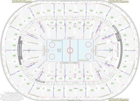 Boston Td Garden Boston Bruins Nhl Hockey Game Rink Diagram Exact