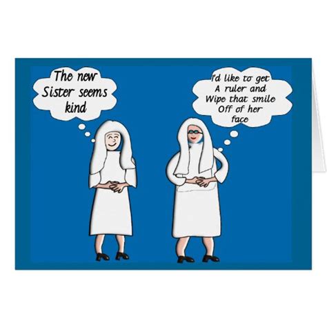 Funny Nun Cards Good And Bad Thoughts