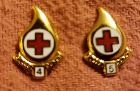 Vintage Red Cross Blood Donor Pins 4 And 5 Gallon Donor 1000 Picclick
