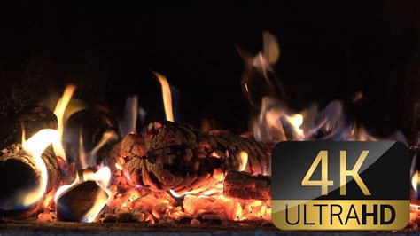4k Relaxing Nature Scenes Relaxing Fireplace With Crackling Fire Sound