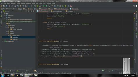 Android Studio Tutorial 31 Working With Sharedpreferences Part 2 Youtube