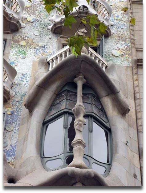 A Unique Window Which Belongs To A Favorite Building In Barcelona