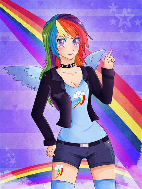 Rainbow Dash Anime Version By Gimesama On Deviantart