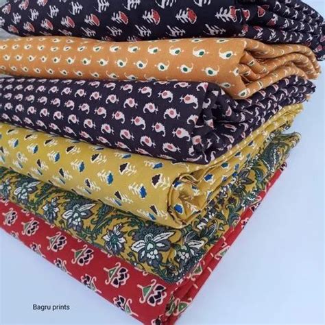 Cotton Bagru Hand Block Print Fabric 90 At Rs 85meter In Bagru Id