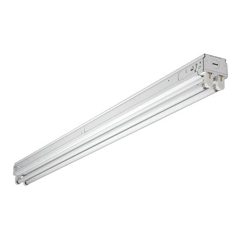 Ge 16466 basic 18 inch fluorescent under cabinet light fixture, plug in, warm white, plastic housing, 5 foot cord, perfect for kitchen, office, garage, flourescent. Metalux 2.75 in. 32-Watt 1-Lamp White Commercial Grade T8 ...