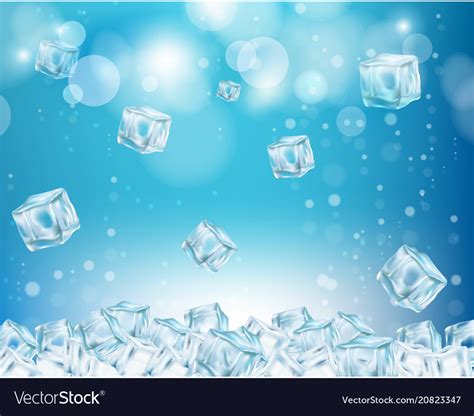 Ice Cube Abstract Background Royalty Free Vector Image