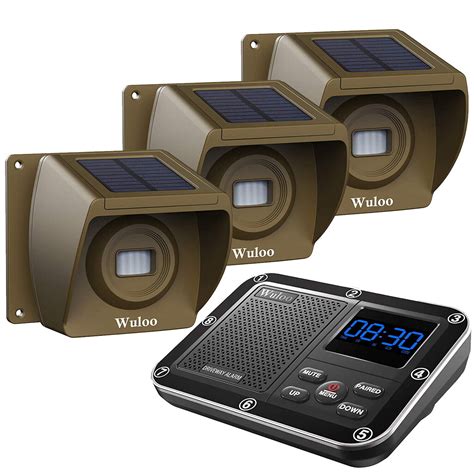 1800ft Long Range Solar Driveway Alarms Wireless Outdoor Motion Sensors