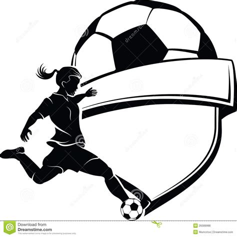 Free Clipart Girl Playing Soccer