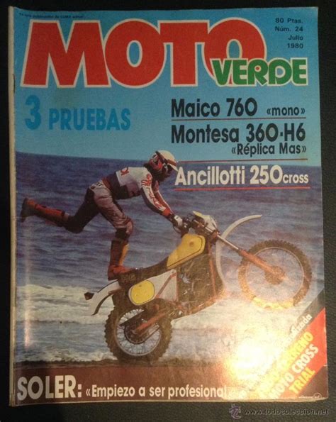 Revista 1980 Moto Verde Numero Nº 24 Maico 760 Vendido En Venta