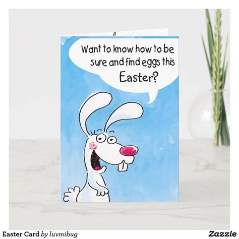 Easter Card Zazzle Easter Cards Funny Easter Cards Funny Easter Bunny
