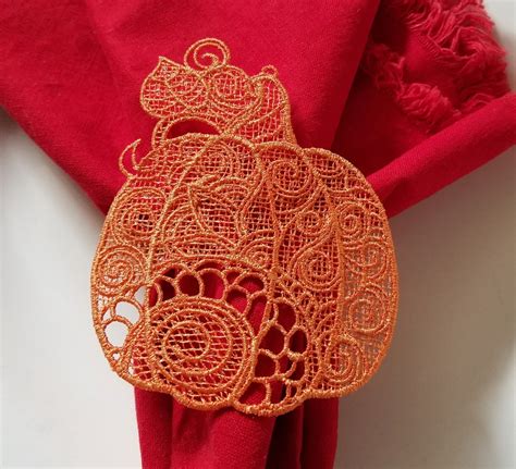 PUMPKIN LACE EMBROIDERY Free Standing Lace Machine Etsy