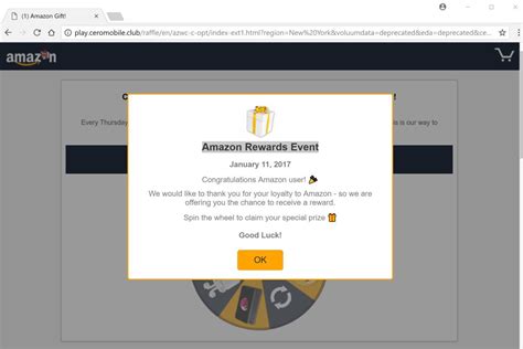 Maybe you would like to learn more about one of these? Remove "$1000 Amazon Gift Card is reserved for you" Pop-up Scam (Guide)