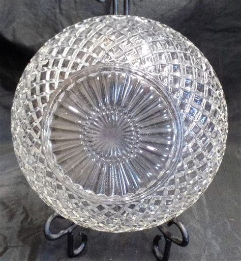Sold Price Vintage Diamond Pattern Cut Glass Bowl Invalid Date Mdt