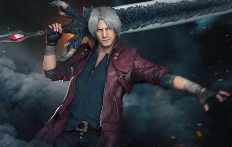 Wallpaper Sword Demon Sword Dante Dante Demon Hunter Devil May Cry 5 Hunter For Mobile