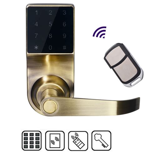 New Zinc Alloy Lock With Remote Control Rfid Card Electronic Smart