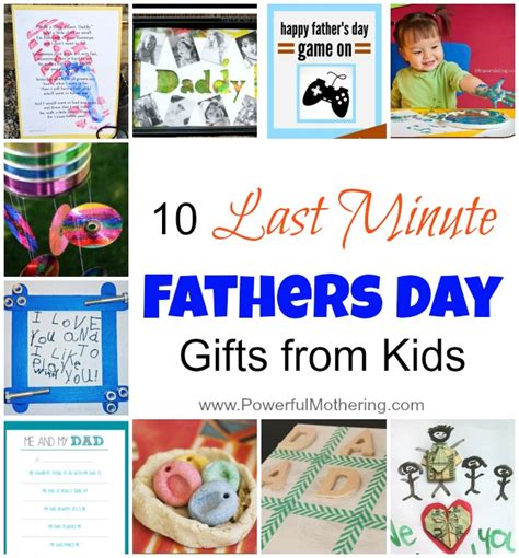 Will the gifts your kids make go on his dresser or hang proudly on the wall? 10 Last Minute Fathers Day Gifts from Kids