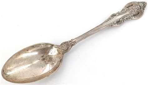 1960s Usa Towle El Grandee Pattern Sterling Silver Largish Serving Spoon