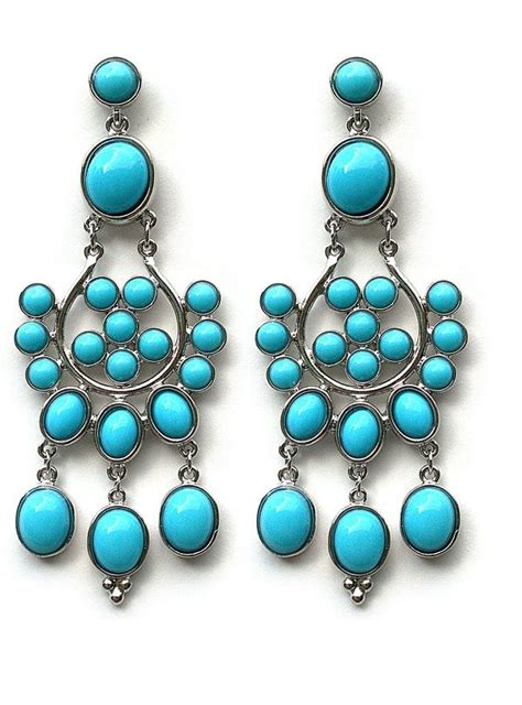 Earrings Turquoise Chandelier Turquoise Pretty Jewellery