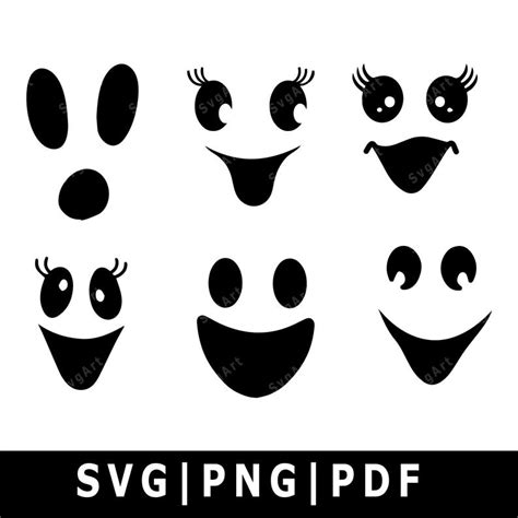 Ghost Face Svg Bundle , PNG, PDF, Cricut, Silhouette, Cricut svg