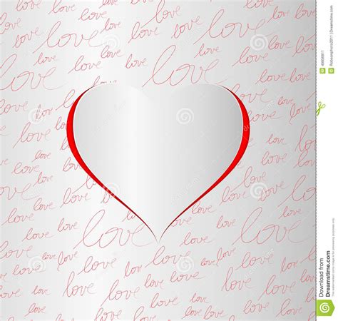 #handmade #valentine triple easel #card: Beautiful Love Heart Paper Design Stock Illustration ...