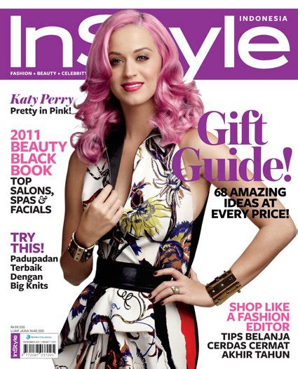 Cover Katy Perry For Instyle Magazine Indonesia December 2011