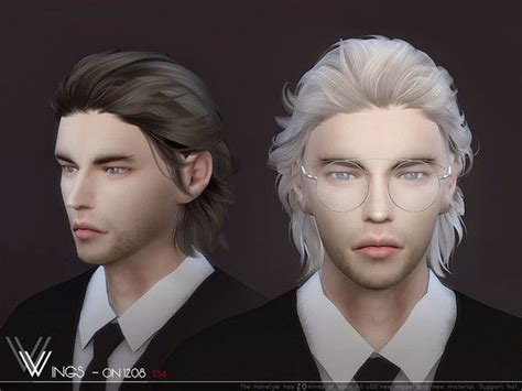 Wingssims Wings On1208 Sims 4 Hair Male Sims Hair Mens Hairstyles