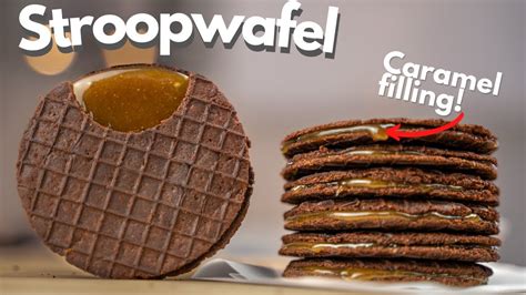 Chocolate Stroopwafel Recipe Dutch Waffle Cookies Youtube