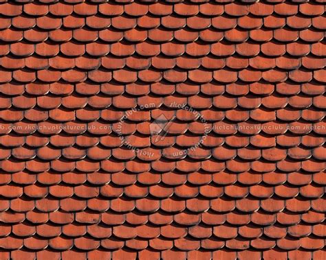 Red Slate Roofing Texture Seamless 03964
