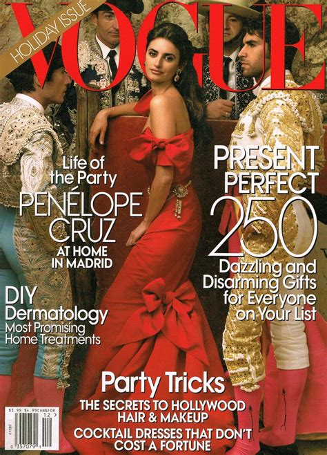 Best Cover Magazine Penelope Cruz Vogue US December CoDesign Magazine Daily Updated