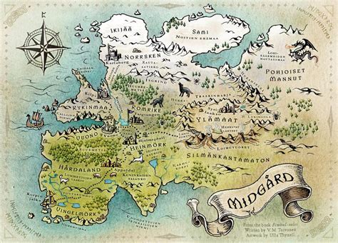 Map Of Midgard Commission By Ullathynell On Deviantart Fantasy Map