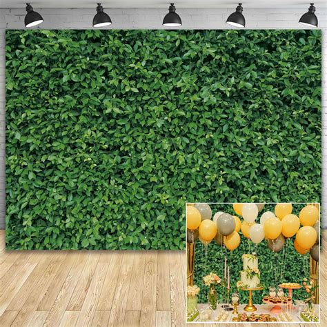 Buy 7x5ft Durable Polyester Fabric Spring Greenery Leaves Grass Nature