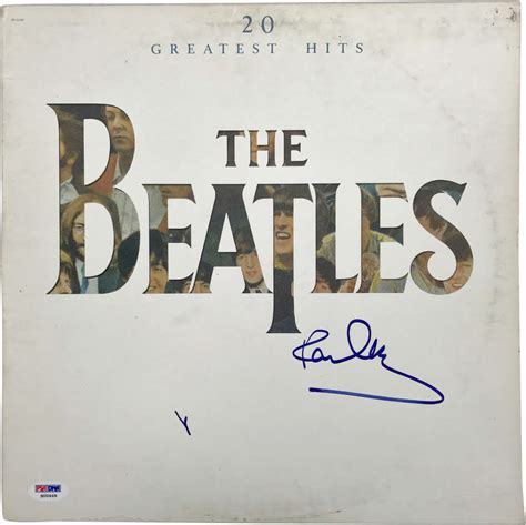 Lot Detail The Beatles Paul Mccartney Signed Greatest Hits Album