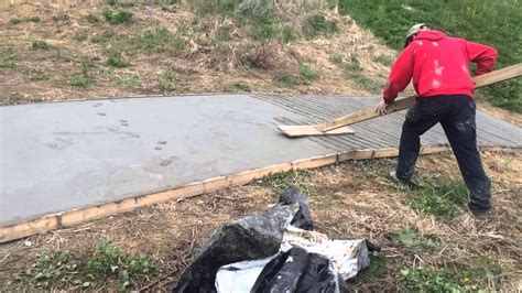Homemade Concrete Groover! - YouTube