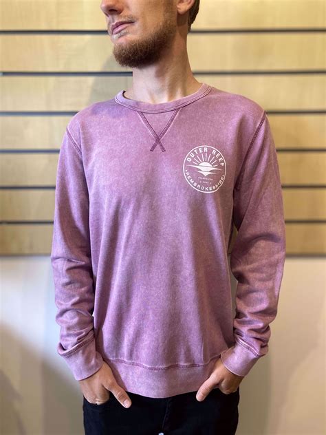 Outer Reef Unisex Crew Jumper Mauve Outer Reef Surf Store