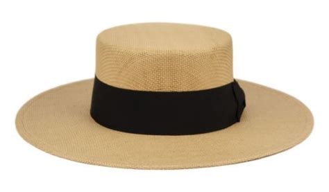 Wide Flat Brim And Crown Straw Hats Wband F4115 Epoch Fashion Accessory