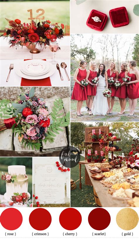 Red Wedding Theme For Classic Brides