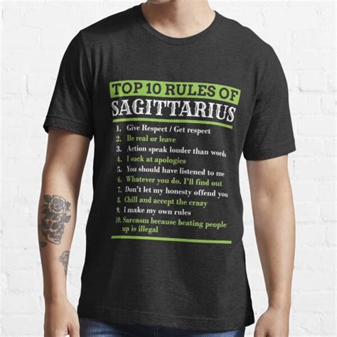 Sagittarius Traits Horoscope Zodiac Sign Top 10 Rules Pullover T