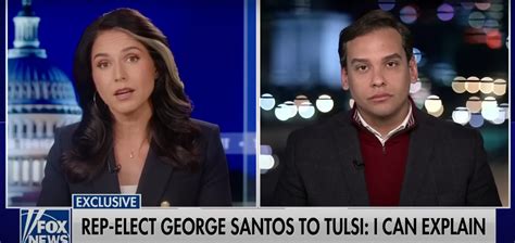 Tulsi Gabbard Presses George Santos on ‘Blatant Lies’ During Interview