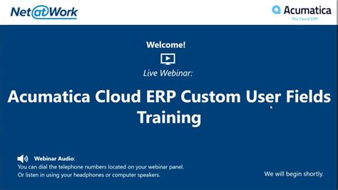 Acumatica Tips Acumatica Cloud ERP Custom User Fields Training YouTube