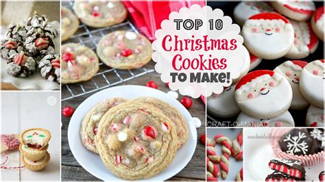 We've got renditions of all of the most popular christmas cookies, including sugar cookies, peanut butter cookies, and spiced ginge. Top 10 Christmas Cookies to Make! - Craft-O-Maniac