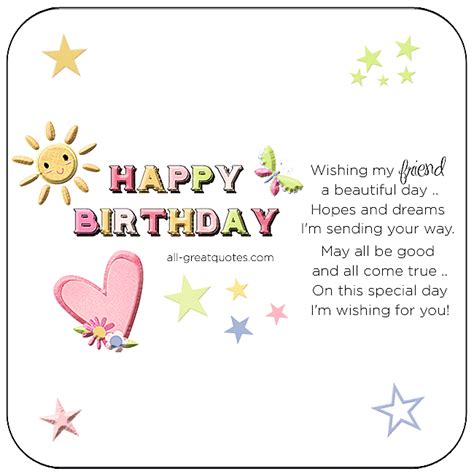 Free Birthday Cards Happy Birthday Friend Happy Birthday Wishes
