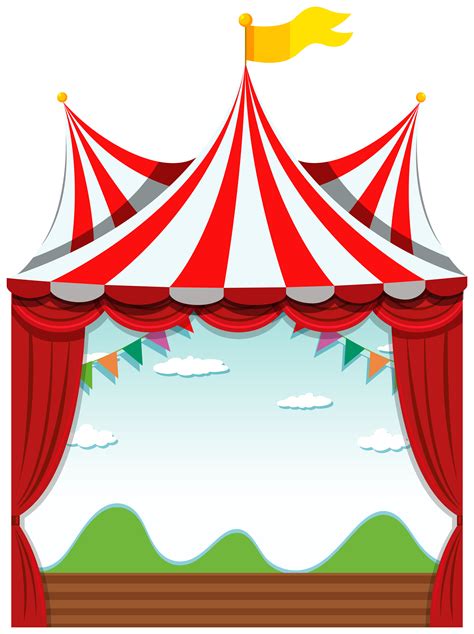An Isolated Circus Banner 605330 Vector Art At Vecteezy
