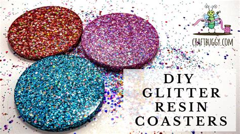 How To Make Glitter Resin Coasters Youtube