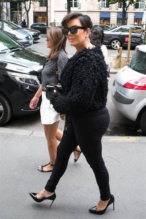 Kris Jenner Sparks More Bum Rumours As She Steps Out In Skintight Black Jeans In Paris Mirror
