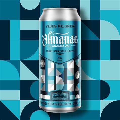 Almanac Beer Co. 16 oz Fresh Beer Series — DKNG | Beer packaging design, Almanac beer, Beer design